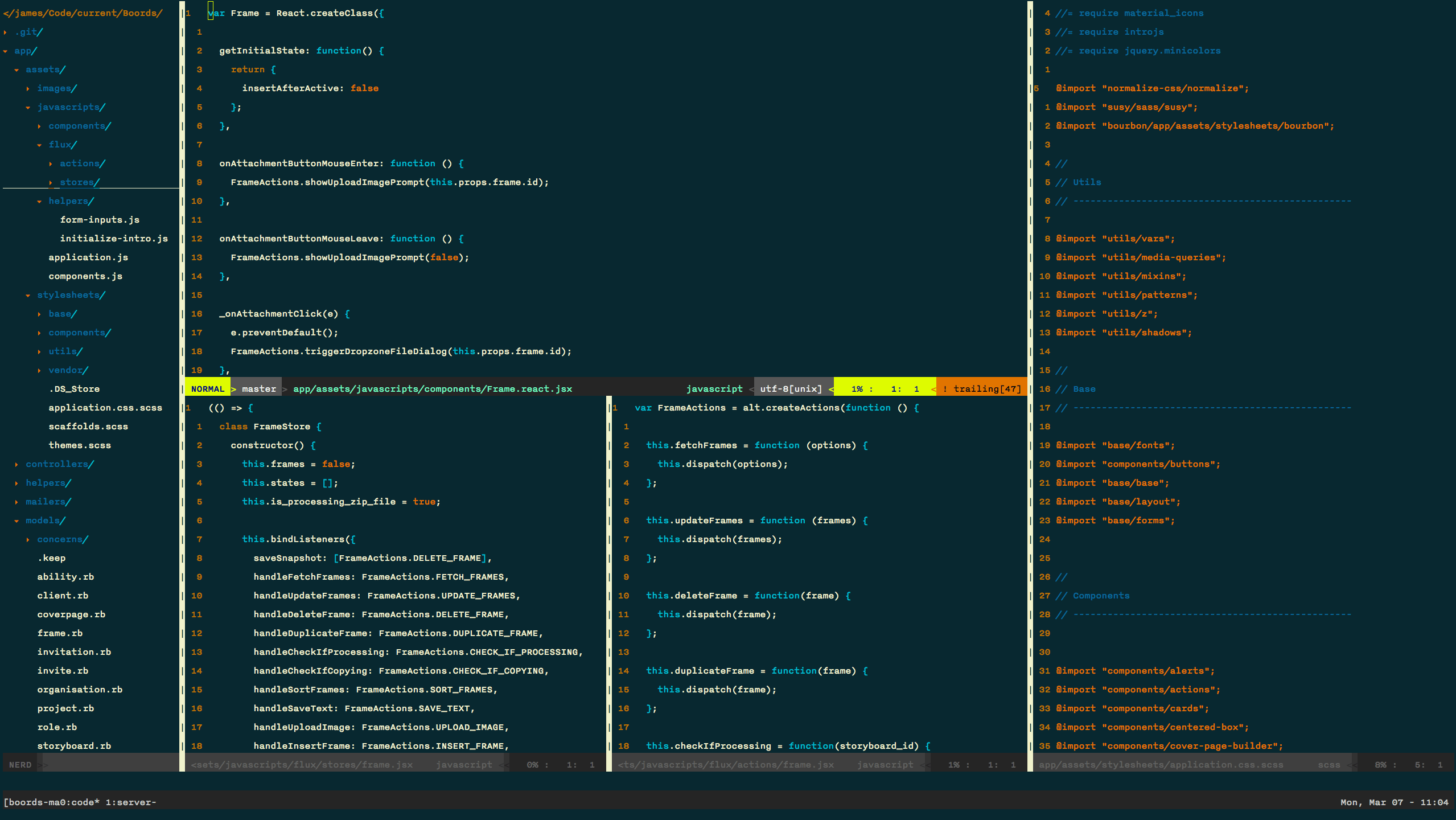 Vim screenshot